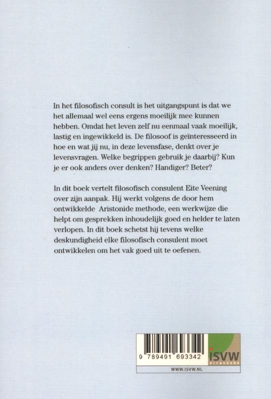 Achterkant van Het filosofisch consult