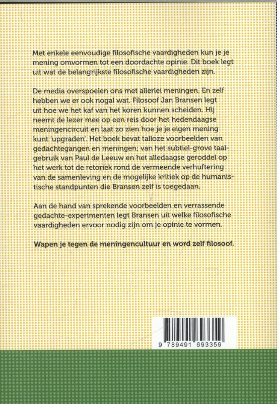 Achterkant van Word zelf filosoof