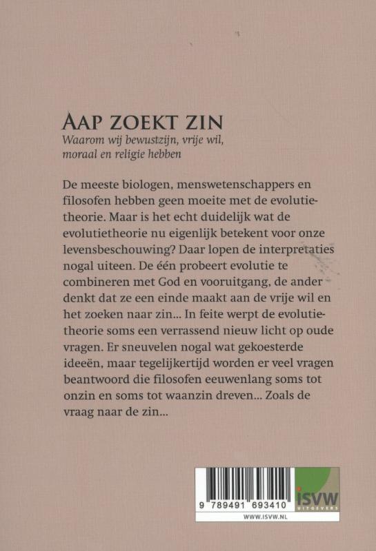Achterkant van Aap zoekt zin
