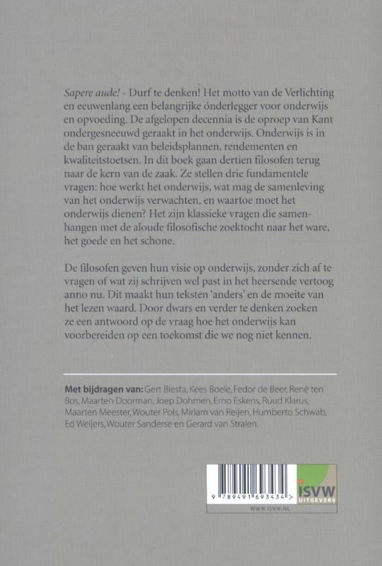 Achterkant van Waar, goed en schoon onderwijs