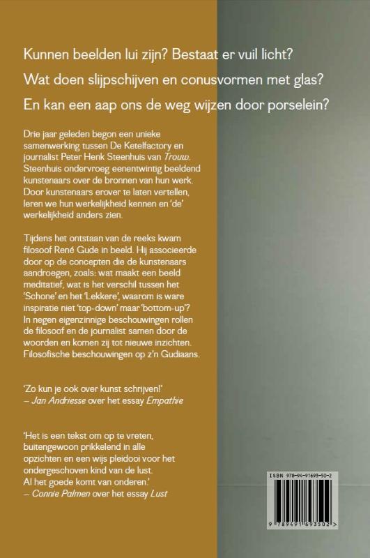 Achterkant van Door het beeld / Door het woord