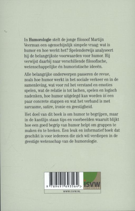 Achterkant van Humorologie