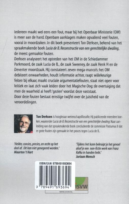 Achterkant van Het OM in de fout