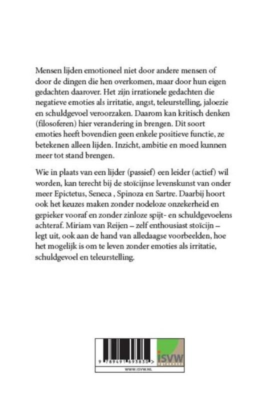 Achterkant van Stoïcijnse levenskunst