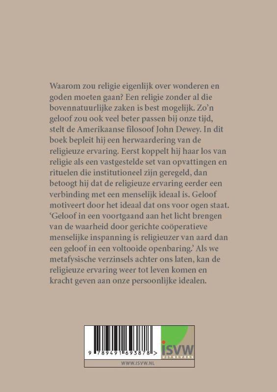 Achterkant van Het religieuze bevrijd van religie