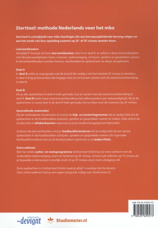 Achterkant van Leerwerkboek Nederlands