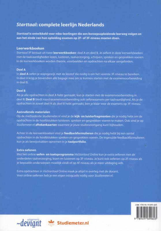 Achterkant van Leerwerkboek Nederlands