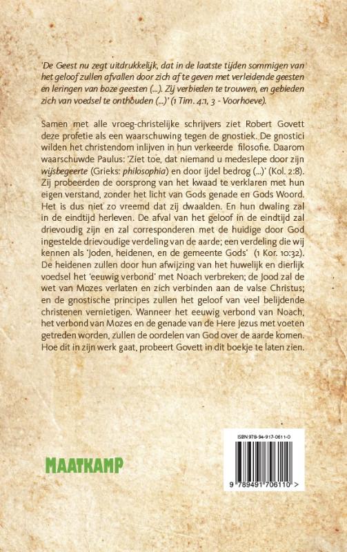 Achterkant van De komende afval van het geloof
