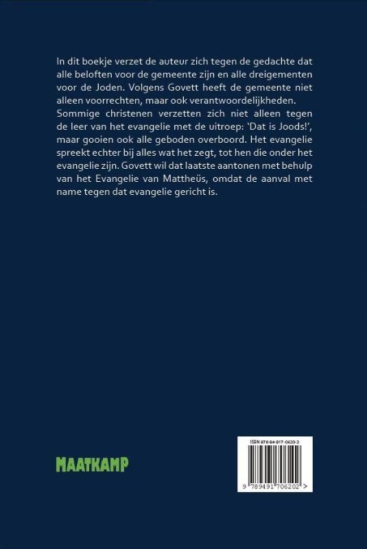 Achterkant van De Joden, de heidenen en de gemeente in het Evangelie van Mattheüs
