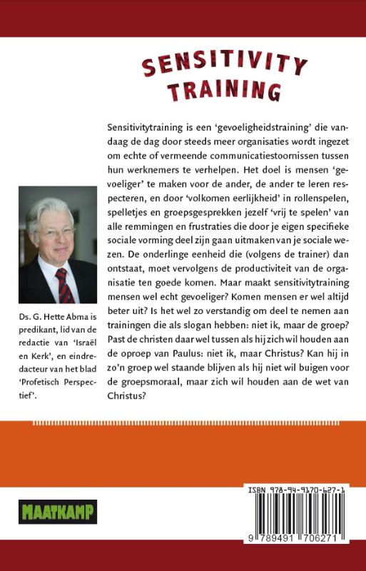 Achterkant van Sensitivitytraining