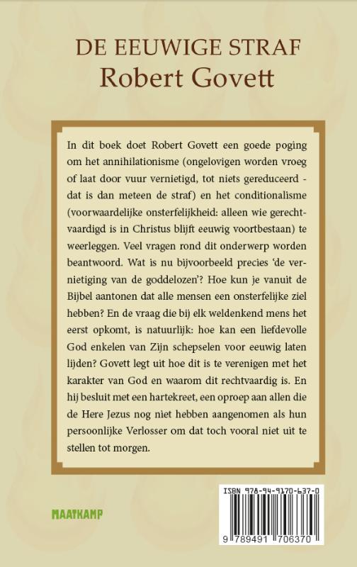 Achterkant van De eeuwige straf