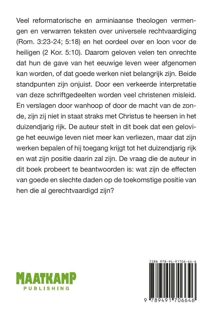 Achterkant van De toegang tot het Koninkrijk