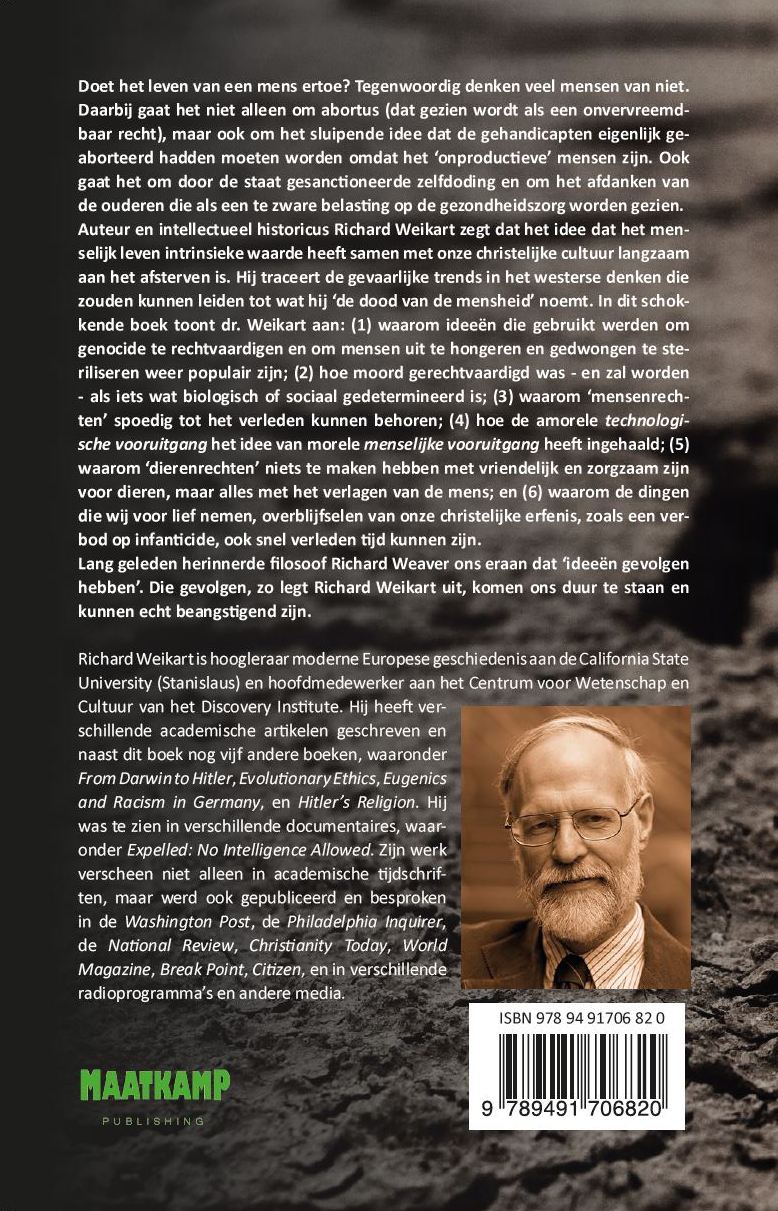 Achterkant van De dood van de mensheid