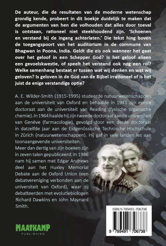 Achterkant van Wie denkt, moet geloven