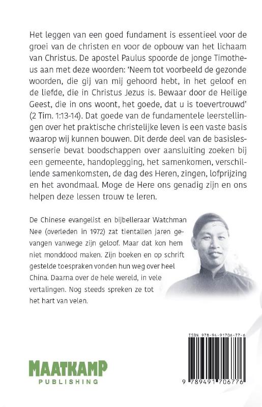 Achterkant van Onze samenkomsten