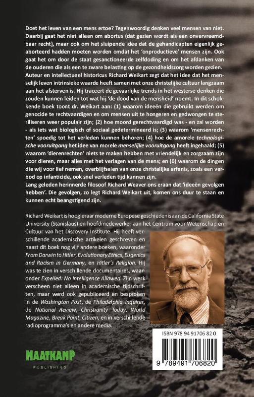 Achterkant van De dood van de mensheid