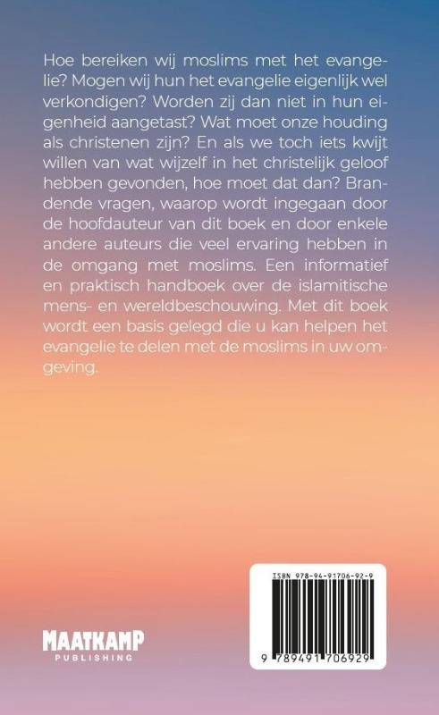 Achterkant van Moslims en het evangelie