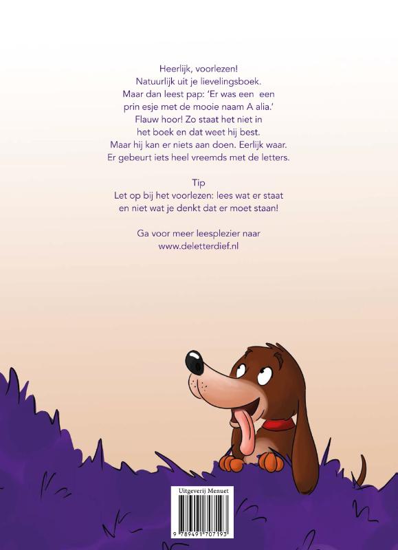 Achterkant van De letterdief