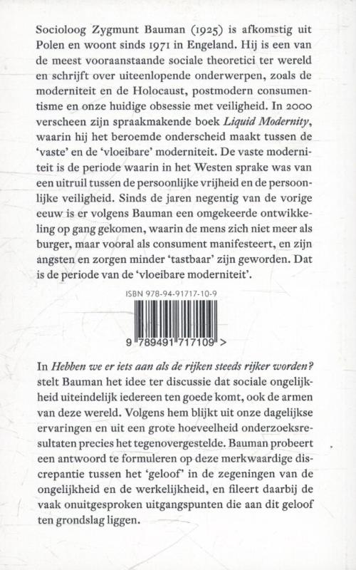 Achterkant van Hebben we er iets aan als de rijken steeds rijker worden?