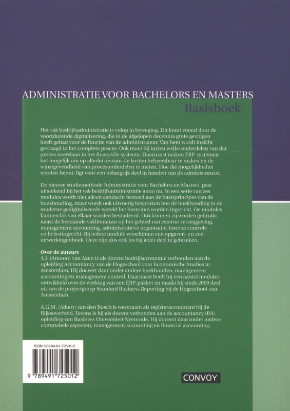 Achterkant van Basisboek