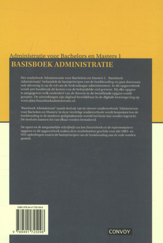Achterkant van Opgavenboek