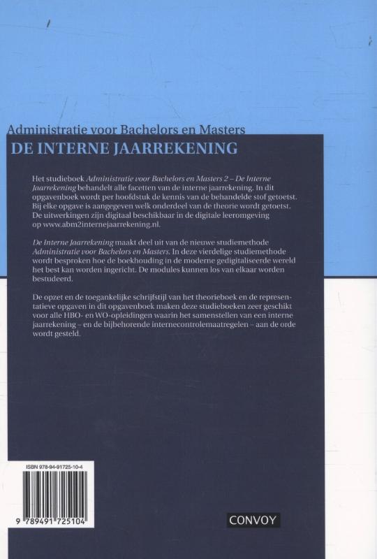 Achterkant van Opgavenboek