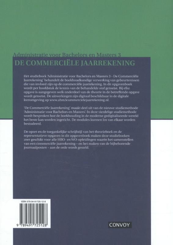 Achterkant van Opgavenboek