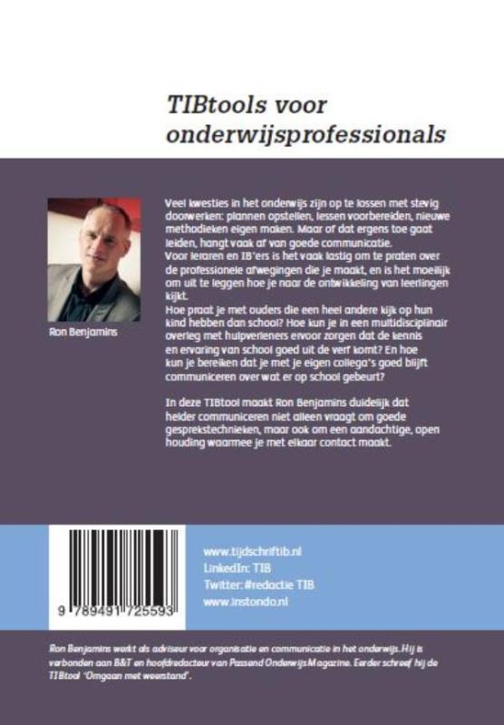 Achterkant van Helder communiceren