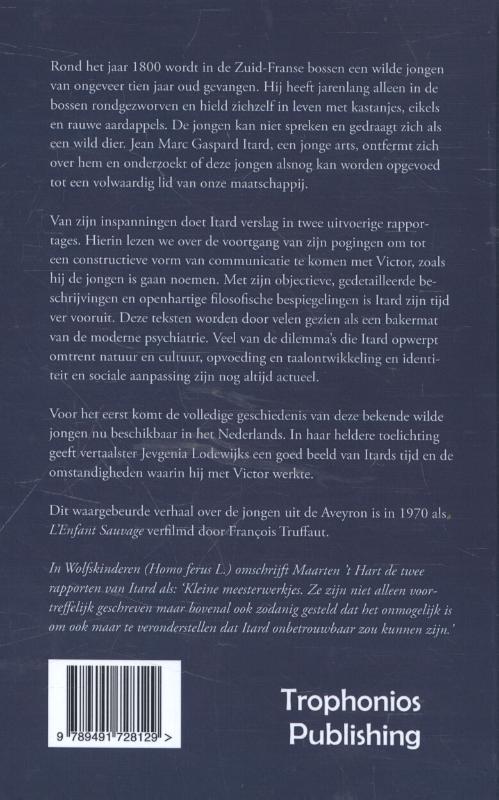 Achterkant van De wilde jongen uit de Aveyron