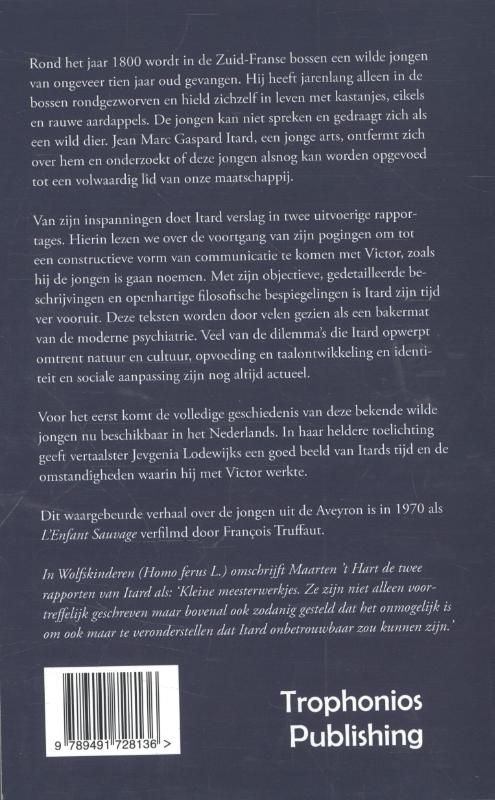 Achterkant van De wilde jongen uit de Aveyron