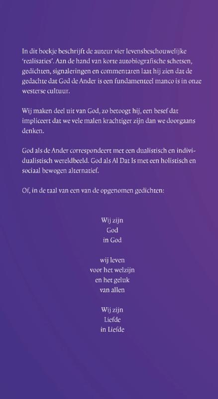 Achterkant van Bij mijn weten
