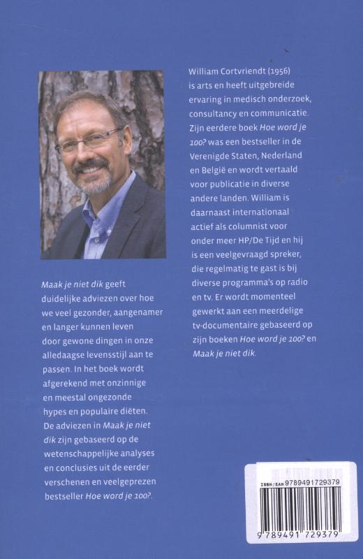 Achterkant van Maak je niet dik