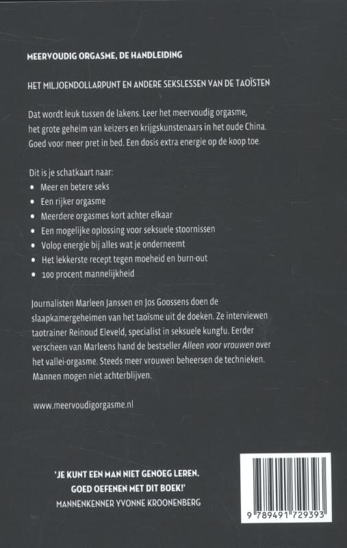 Achterkant van Alleen voor mannen