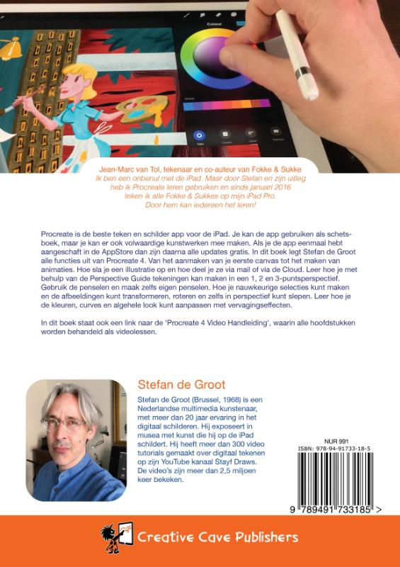 Achterkant van Procreate 4 Handleiding
