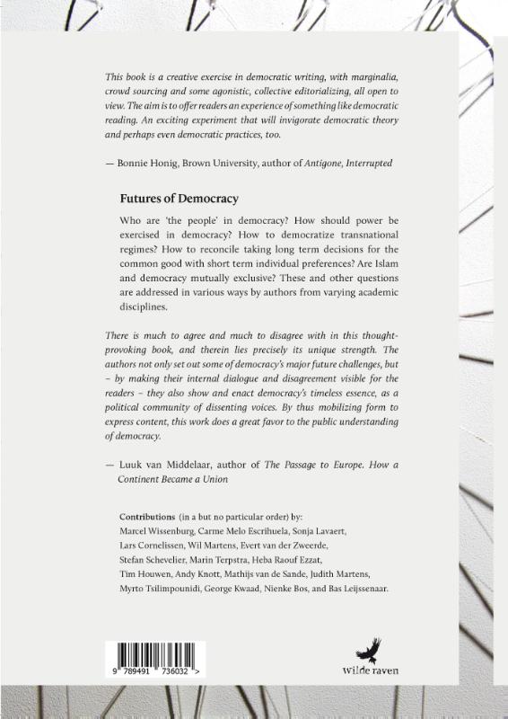 Achterkant van Futures of democracy