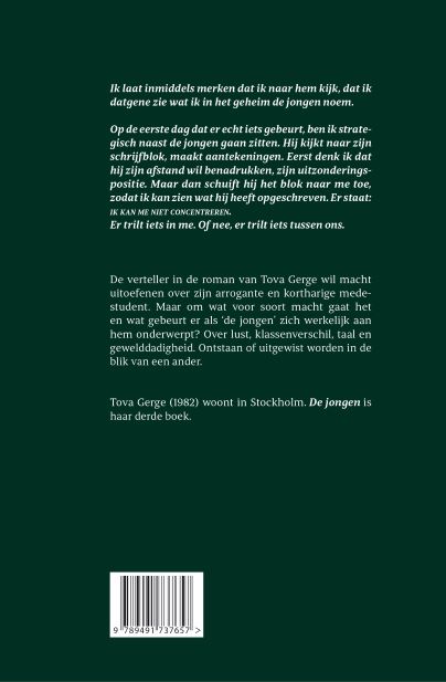 Achterkant van De jongen