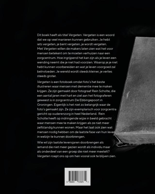 Achterkant van Vergeten