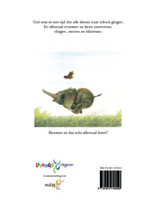Achterkant van Als de geit leert zwemmen