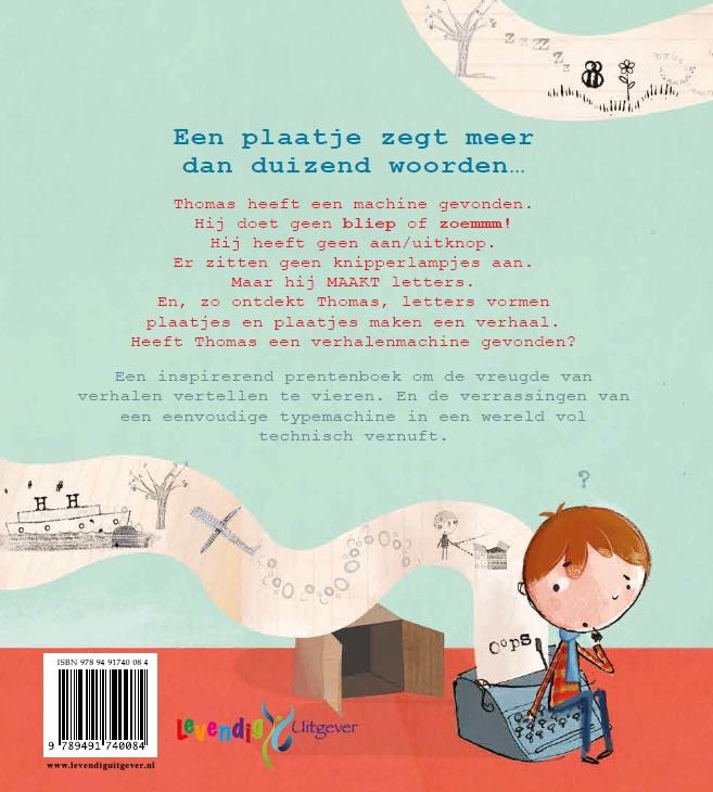 Achterkant van De verhalenmachine