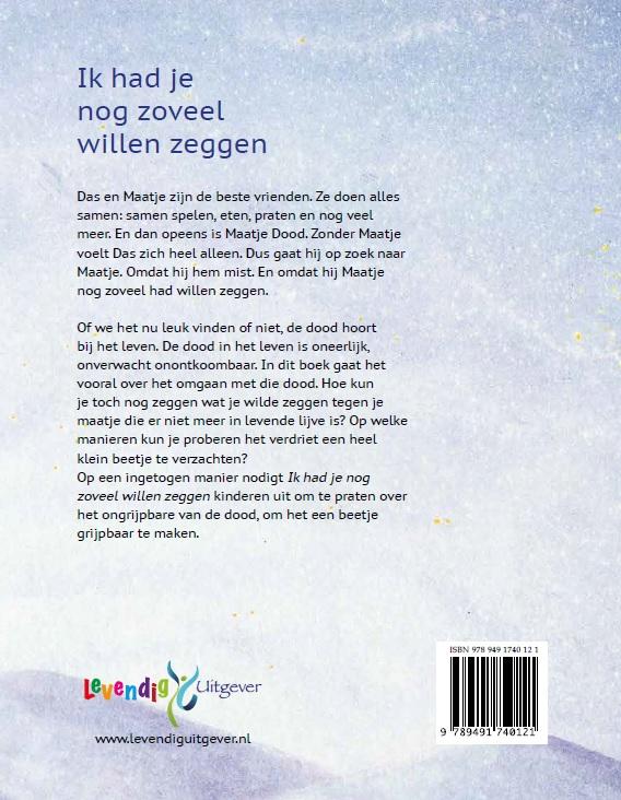Achterkant van Ik had je nog zoveel willen zeggen