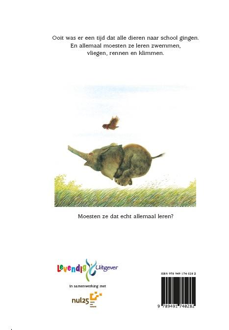 Achterkant van Als de geit leert zwemmen