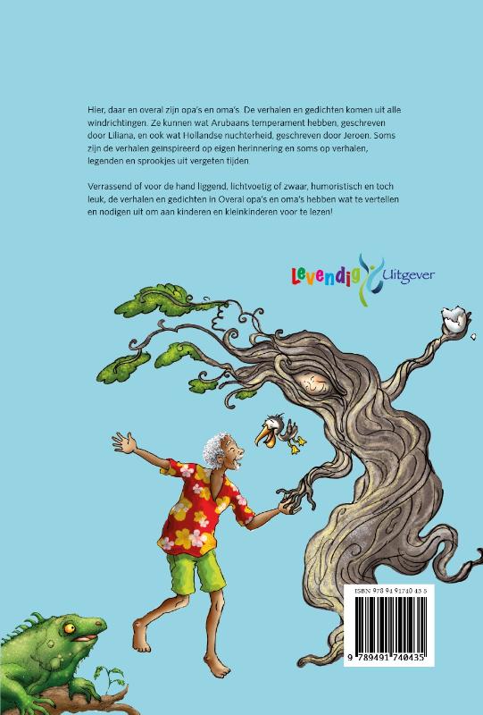 Achterkant van Overal opa's en oma's