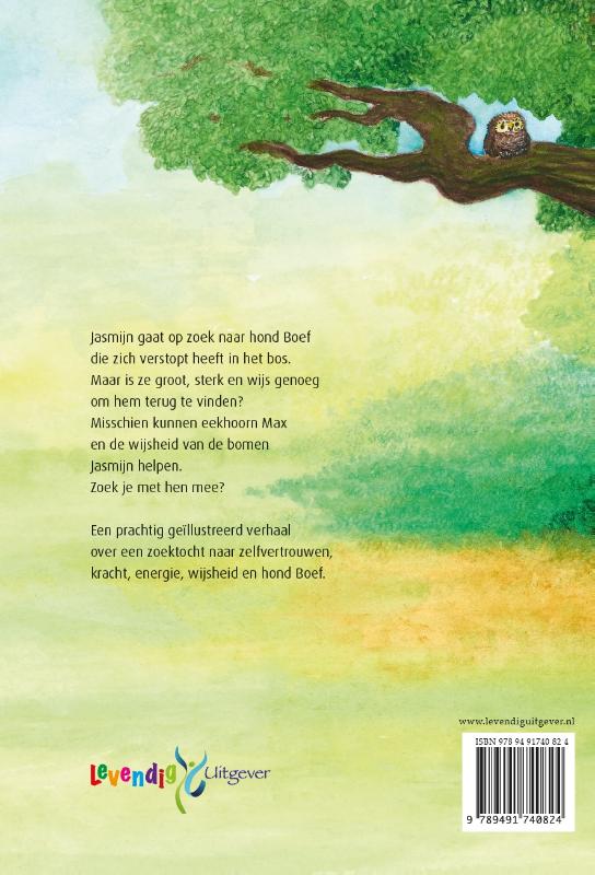 Achterkant van Jasmijn en de wijsheid van de bomen