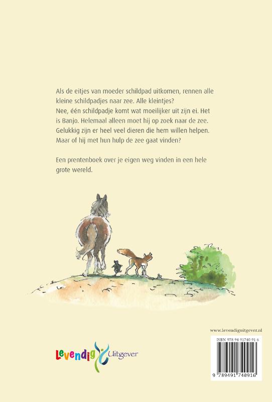 Achterkant van Banjo wil naar de zee
