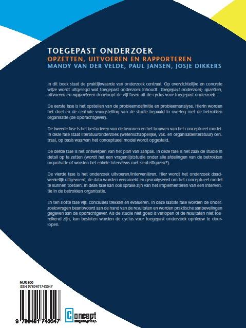 Achterkant van Toegepast Onderzoek