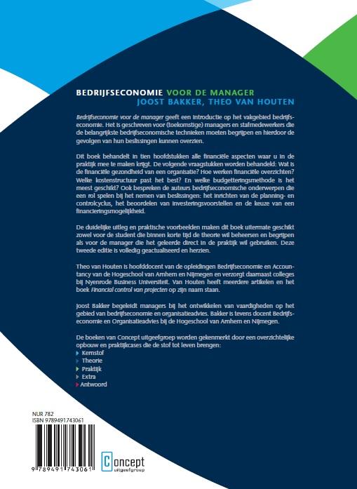 Achterkant van Bedrijfseconomie voor de manager