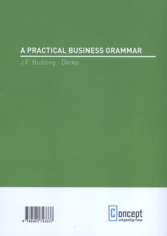 Achterkant van A practical business grammar