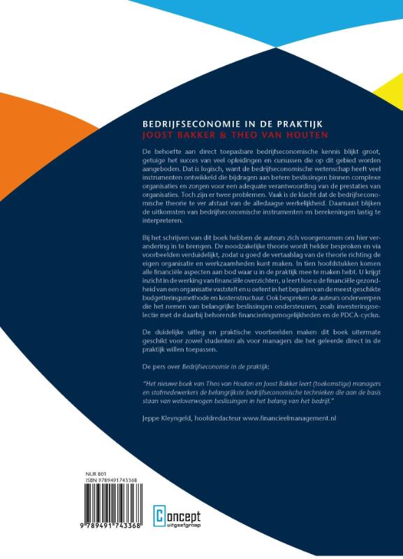 Achterkant van Bedrijfseconomie in de praktijk