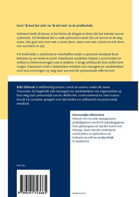 Achterkant van Persoonlijke effectiviteit
