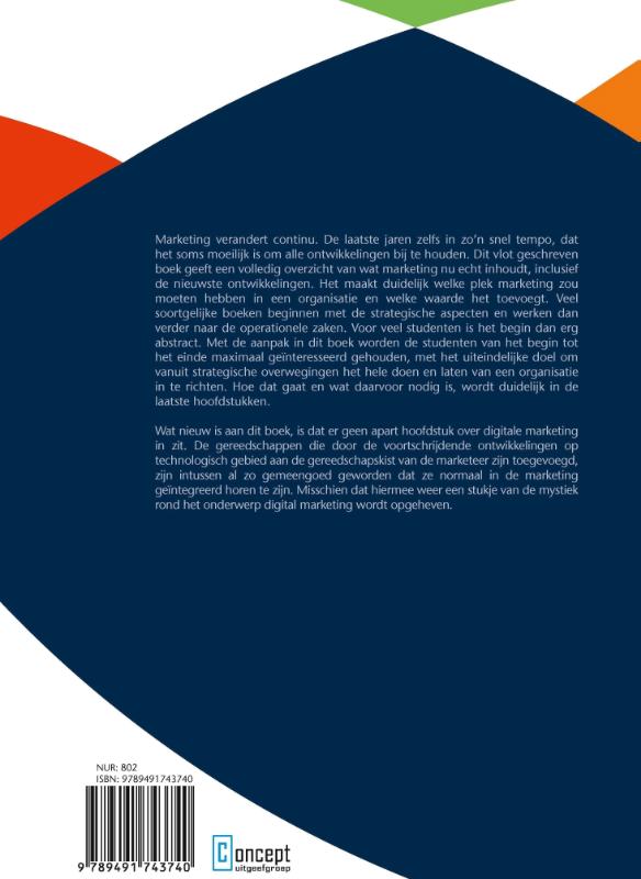 Achterkant van Modern marketingmanagement